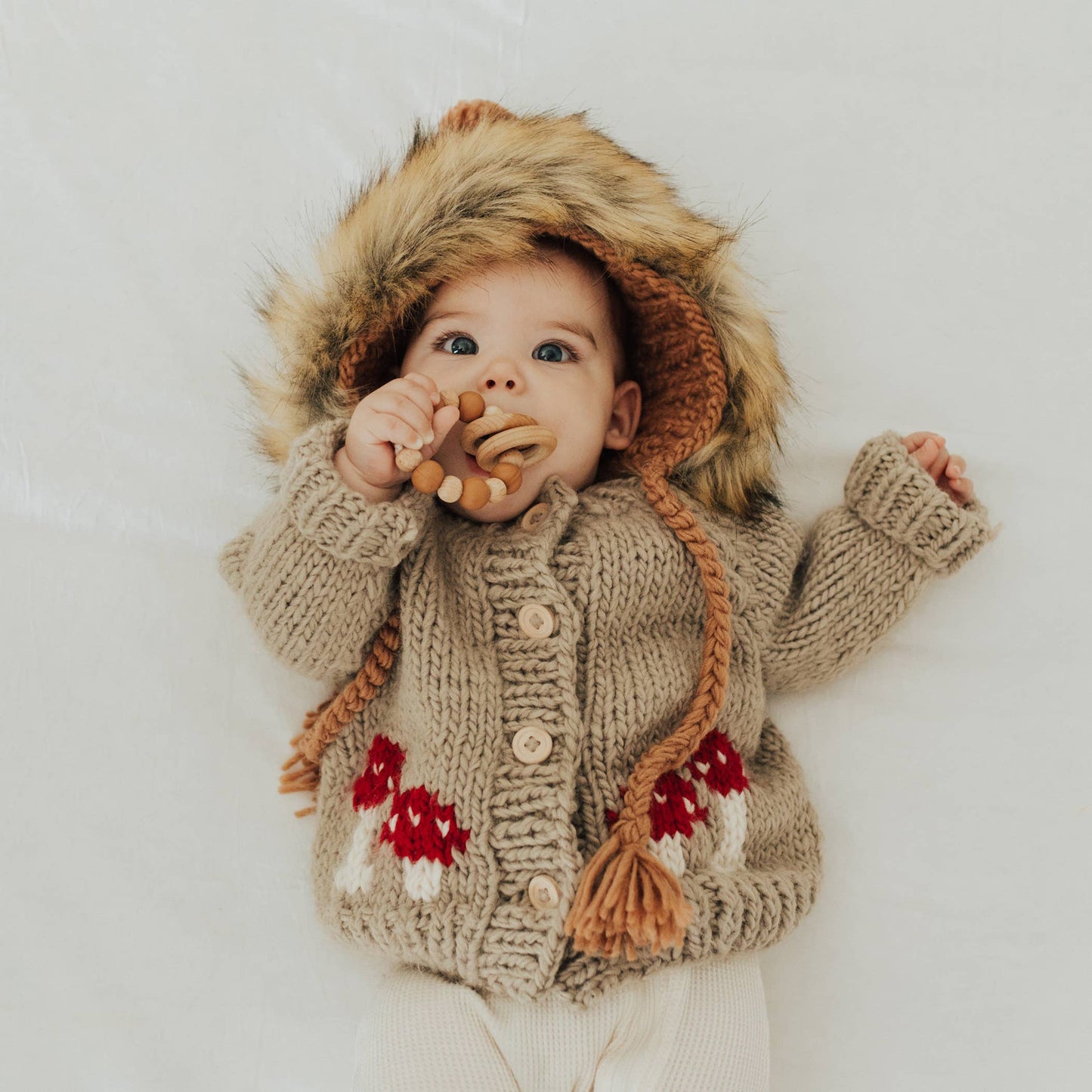 Mushroom Pebble Cardigan | Huggalugs