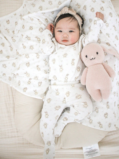 Organic Blanket in Bunny Biscuit | L'ovedbaby