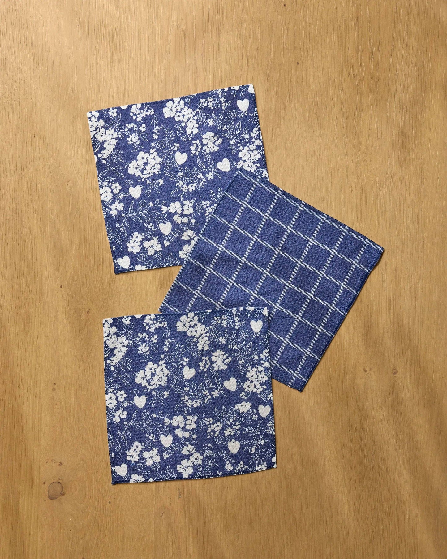 Posy Plaid Dishcloth Set | Geometry