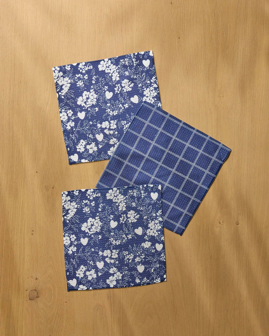 Posy Plaid Dishcloth Set | Geometry