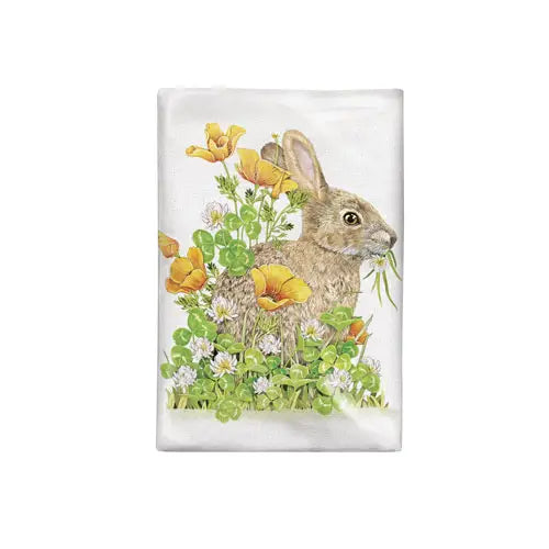 Poppy Rabbit Towel | Mary Lake-Thompson