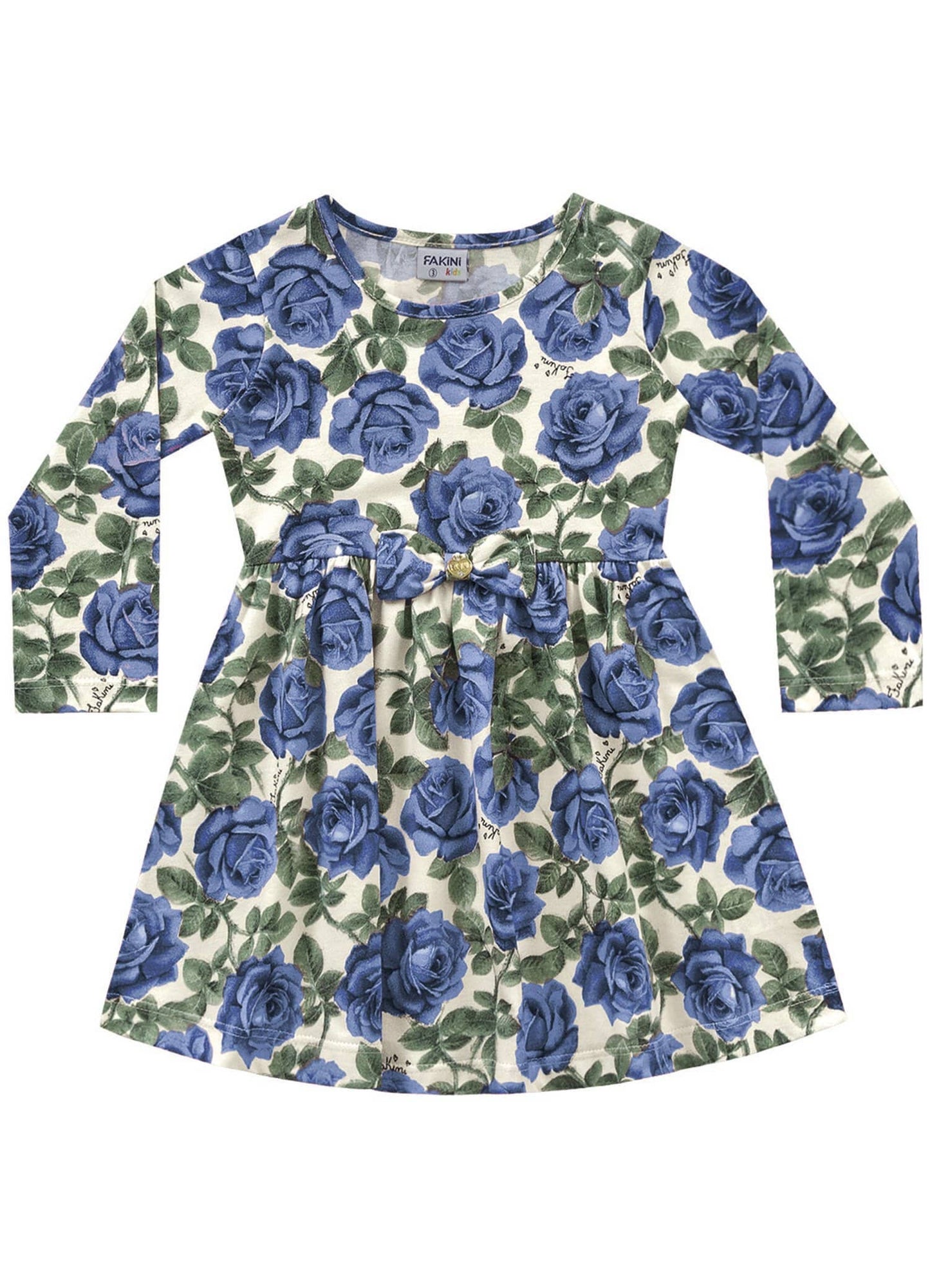 Blue Floral Dress | Fakini Brasil