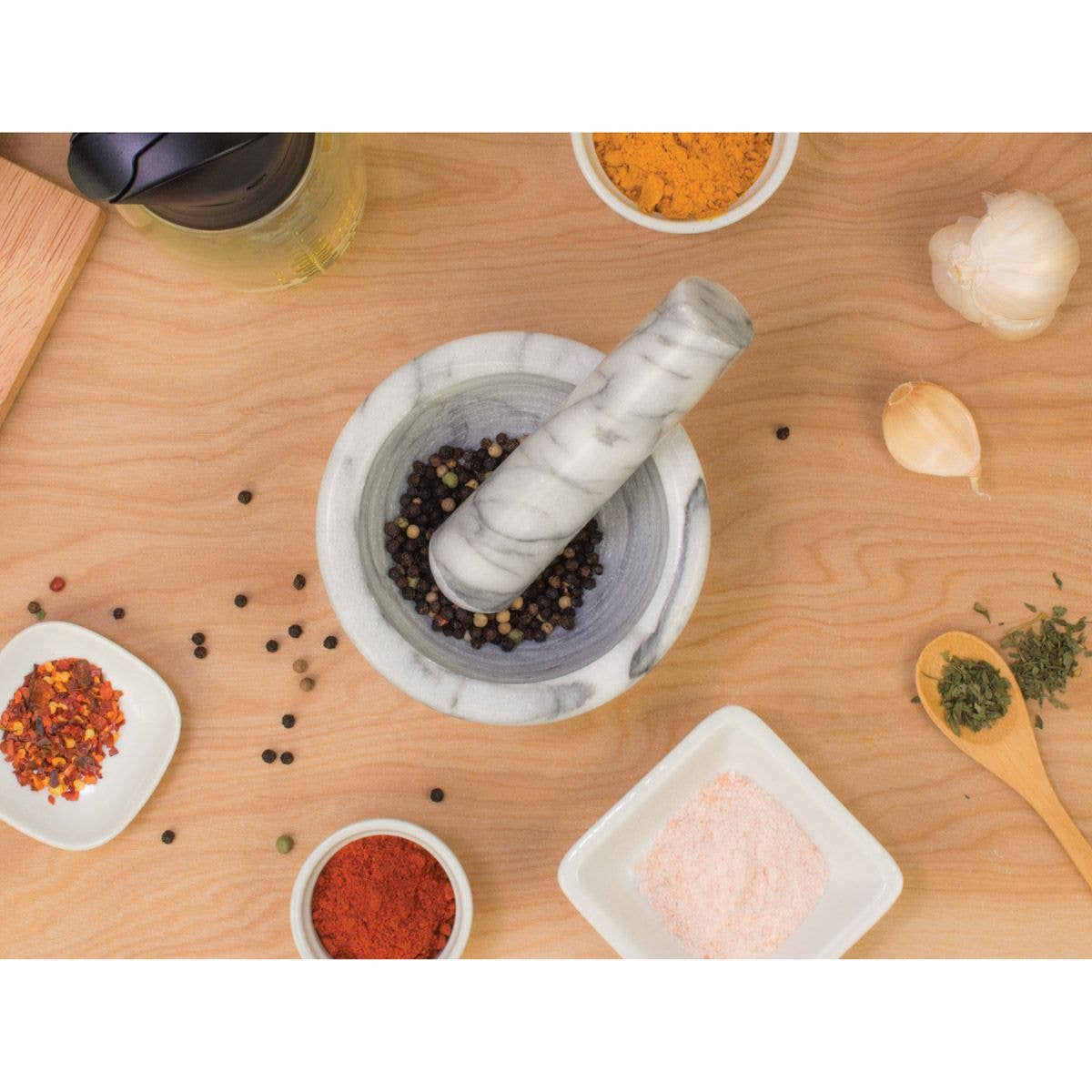 Marble Mortar And Pestle | HIC Kitchen