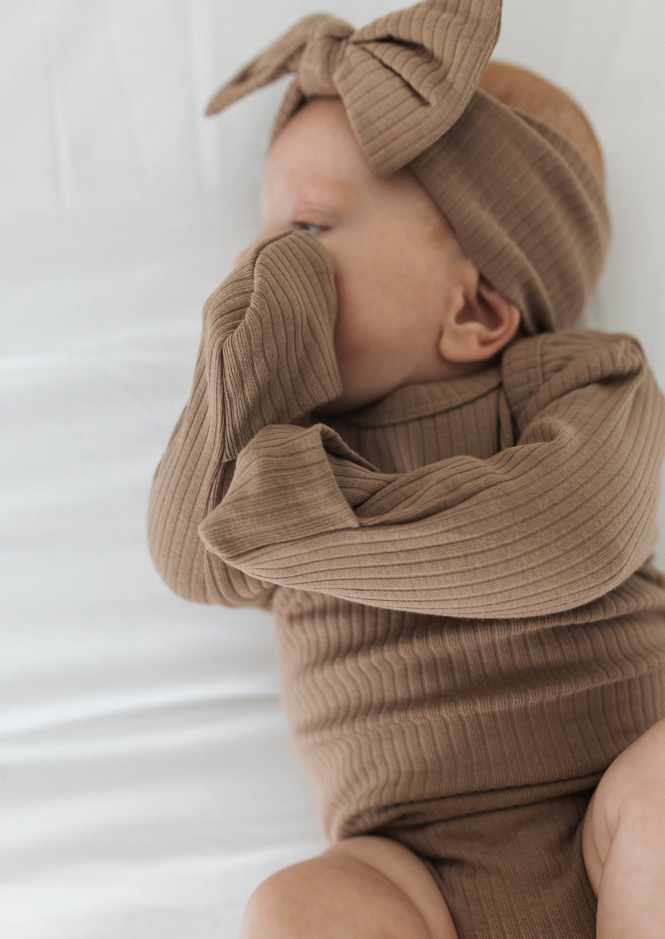 Cappuccino Ribbed Bodysuit | Mila & Co.