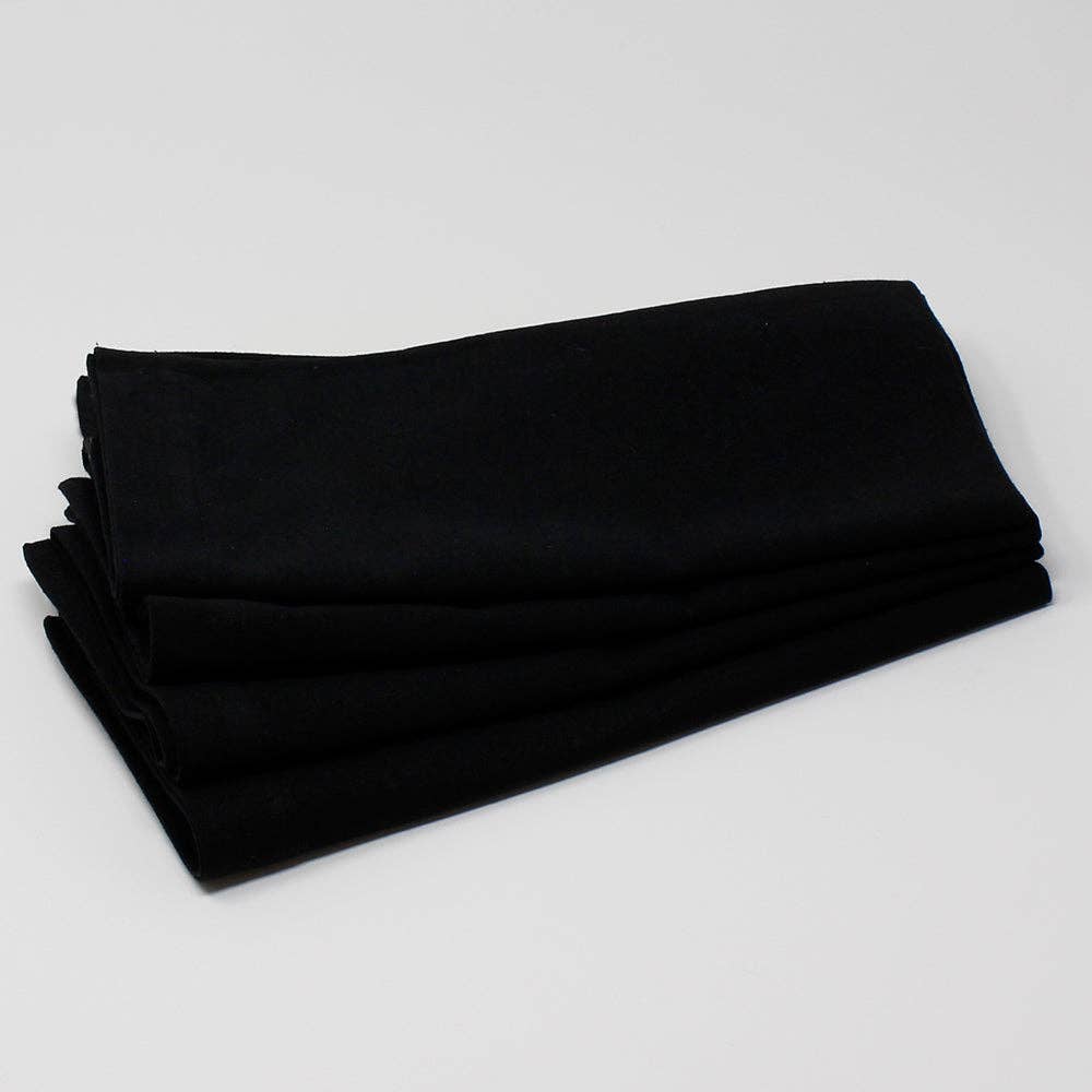 Black Cotton Napkin (Set of 4) | Mahogany