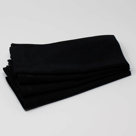 Black Cotton Napkin (Set of 4) | Mahogany