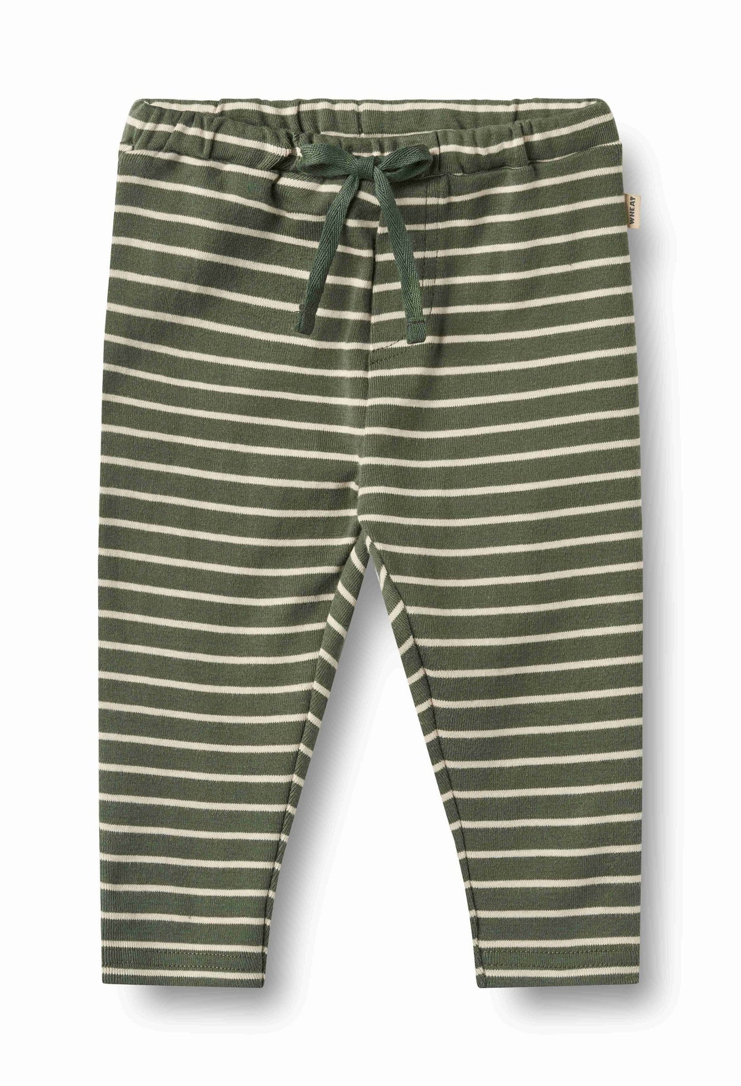 Manfred Dark Green Stripe Pants | Wheat