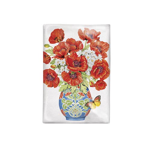 Poppy Vase Towel | Mary Lake-Thompson