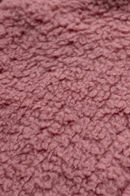 Mauve Pink Sherpa Vest | Monica + Andy