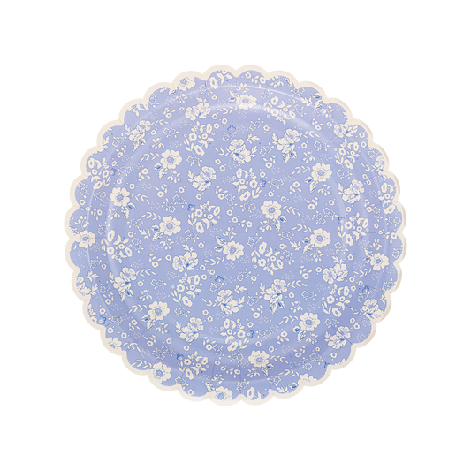 Liberty Floral Lavendar Paper Plates | My Mind's Eye