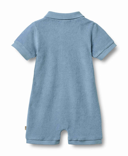 Faded Denim Sully Playsuit | Wheat