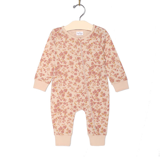 Blush Floral Zip Romper | City Mouse Studio