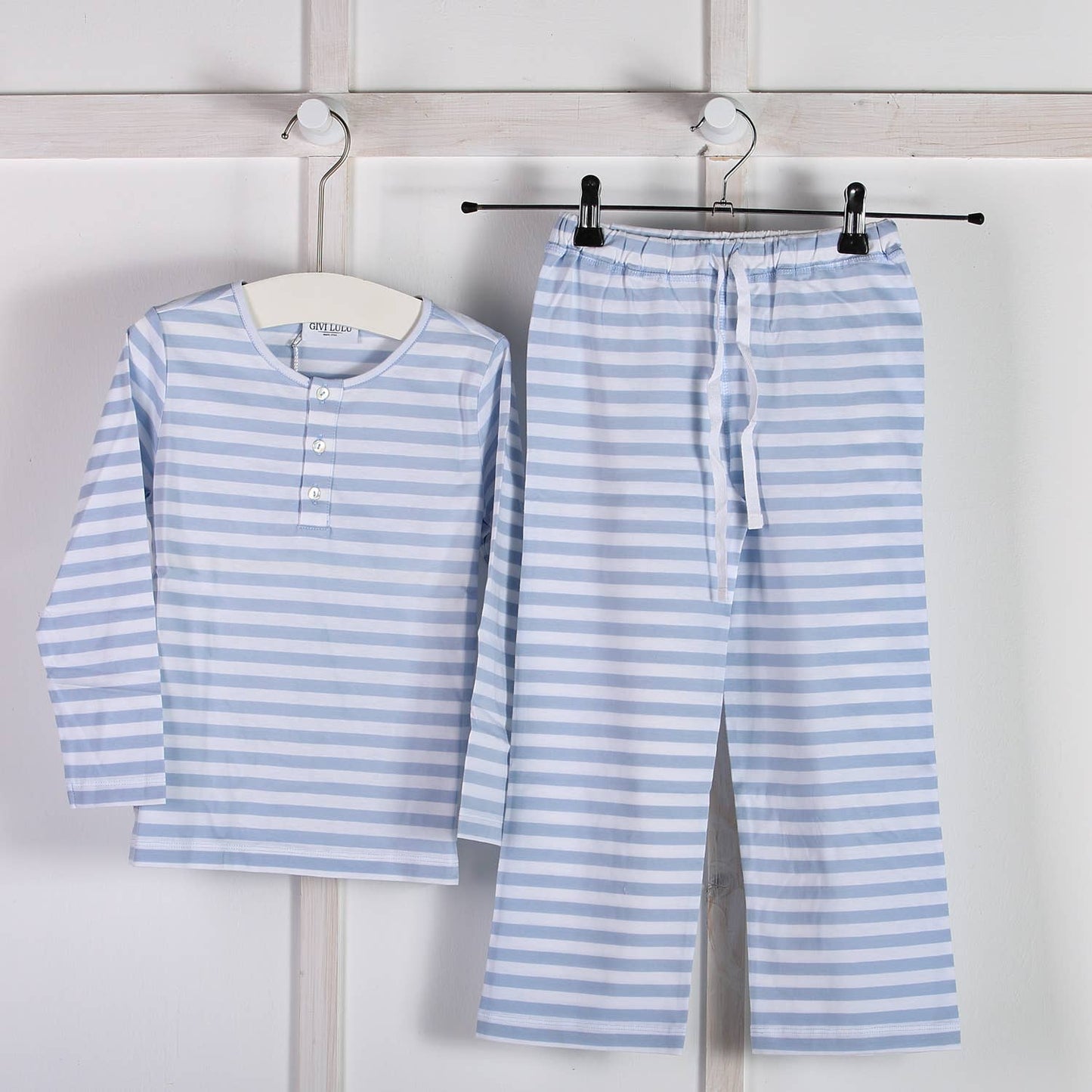 Children's Striped Pajama Set | Givì Lulù Italy