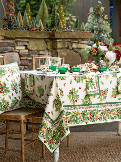 Ecru Snowberry Tablecloth | April Cornell