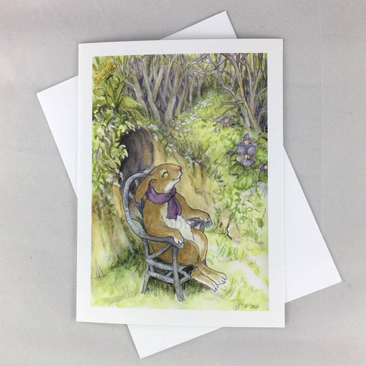 Sunbathing Notecard | Woodfield Press