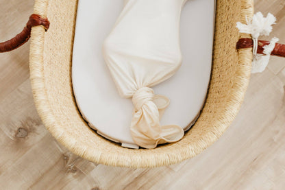 Yuma Newborn Knotted Gown | Copper Pearl