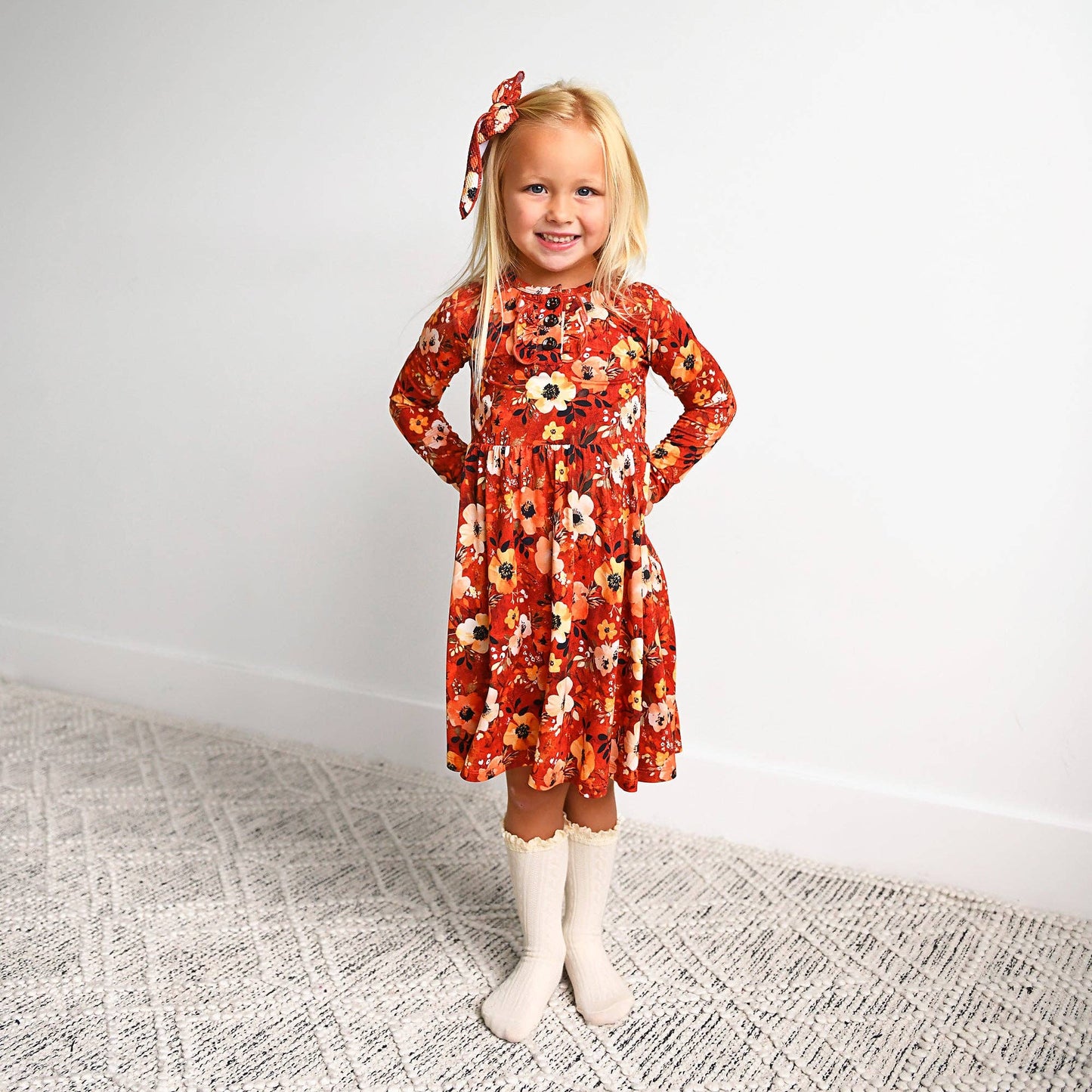 Auburn Twirl Dress | Gigi & Max