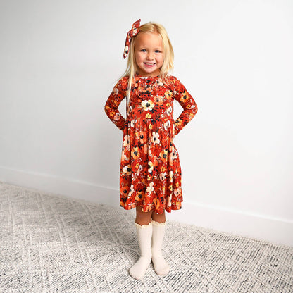 Auburn Twirl Dress | Gigi & Max