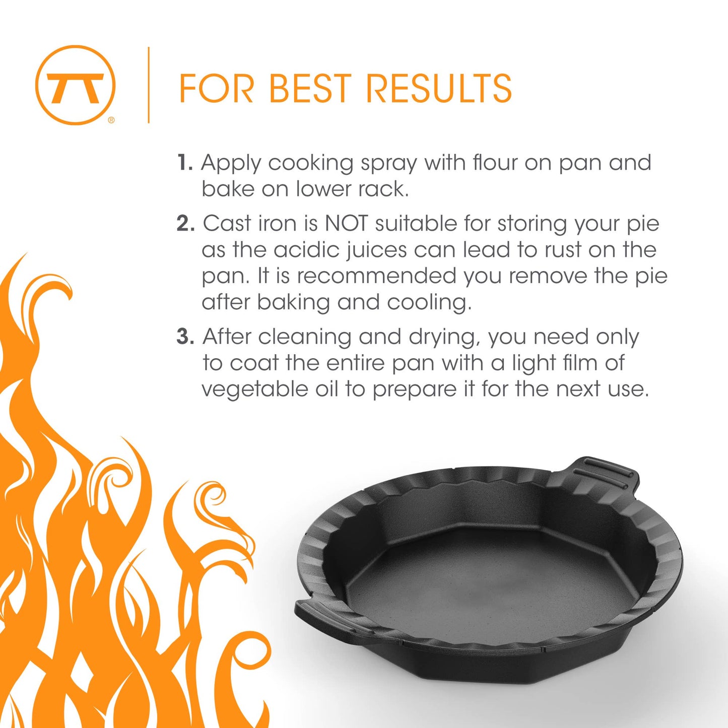 Outset Cast Iron Pie Pan | Fox Run Brands
