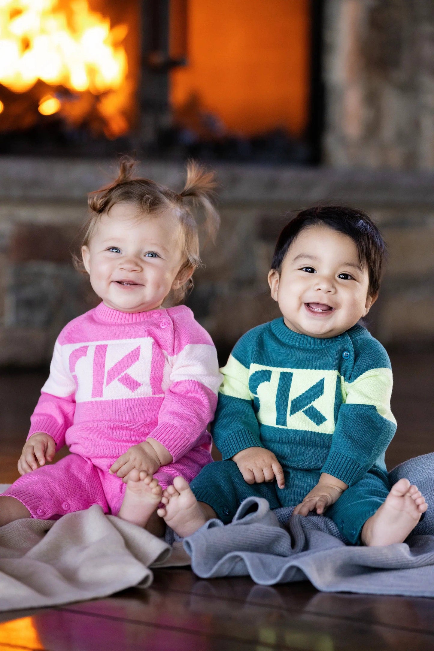 Green Ski Sweater Romper | Monica + Andy