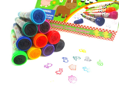Farm Animals Stamp Marker Set - Set of 10 | Tiny Mills