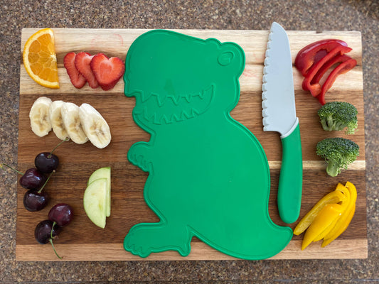 Dino Adventures Cutting Board and Knife Set | Handstand Kitchen