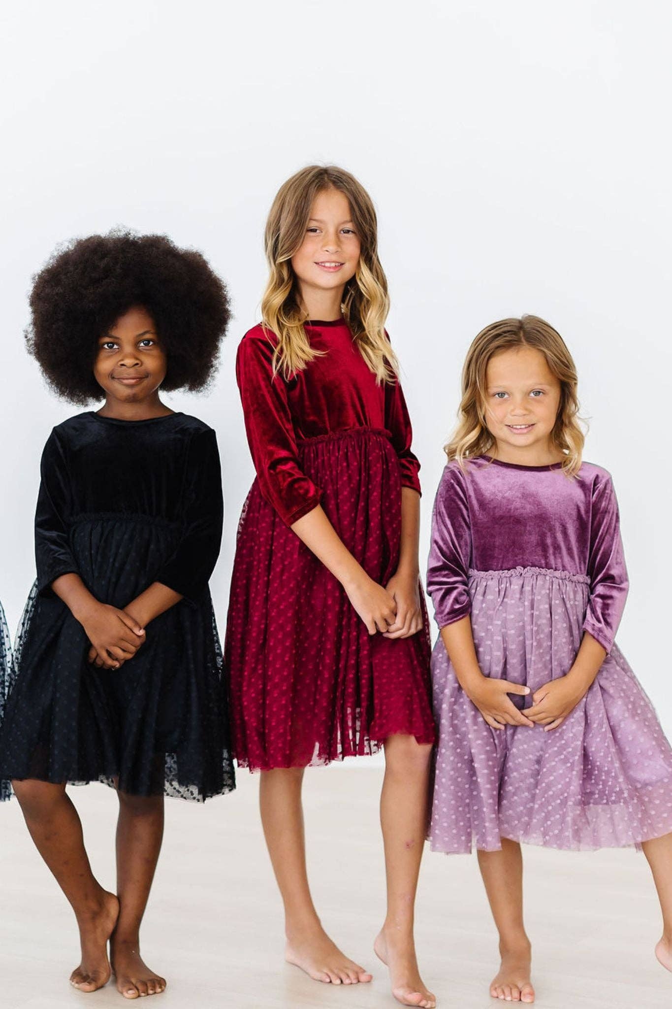 Cranberry Velvet Tutu Dress | Mila & Rose