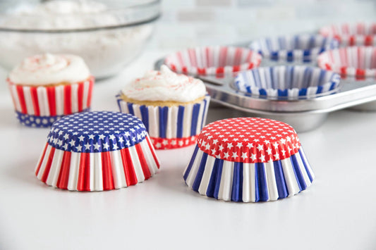 Stars & Stripes Cupcake Liners | Fox Run Brands