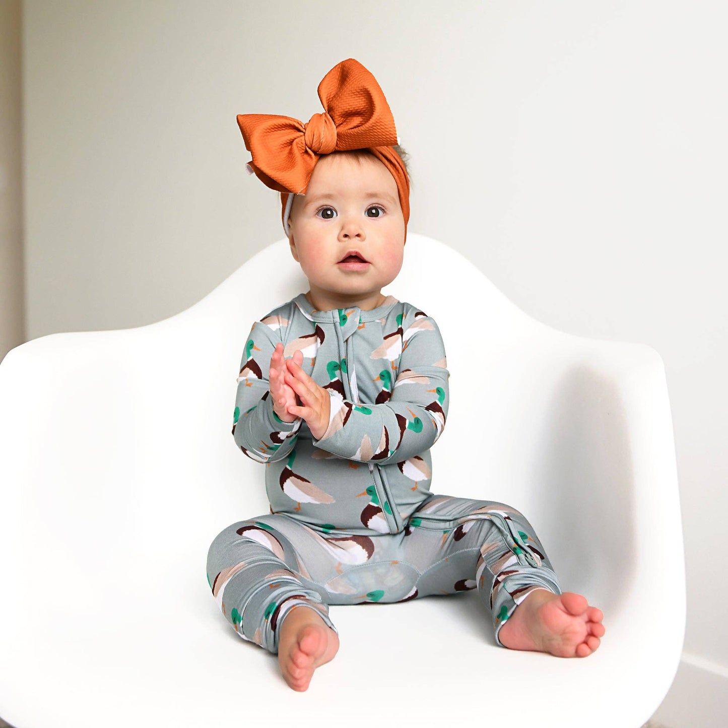 Wilder Duck Bamboo Romper | Gigi & Max