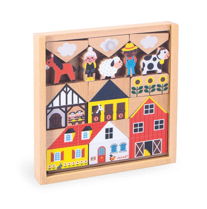 Crossroads Countryside Building Blocks | Janod