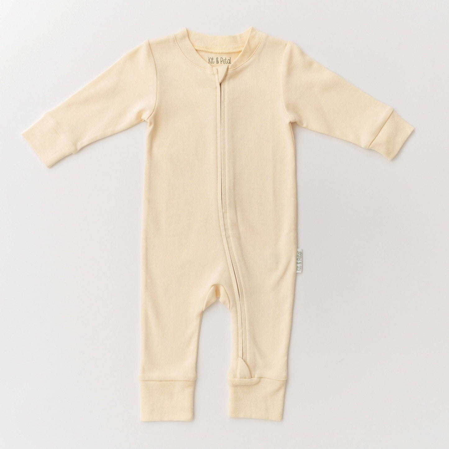 Sunny Yellow Cotton Romper | Kit & Petal
