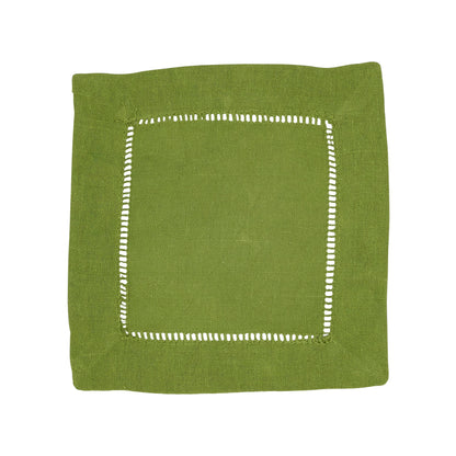 Hemstitched Cloth Cocktail Napkin | Saro Lifestyle