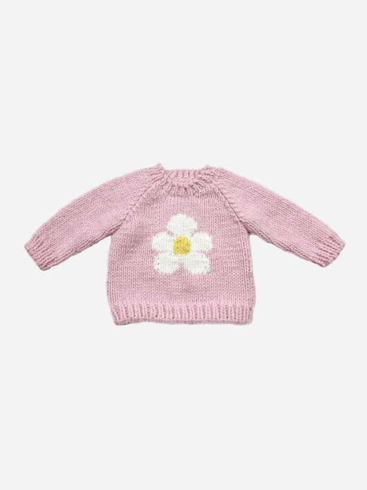 Pink Flower Sweater | Figgy Friends