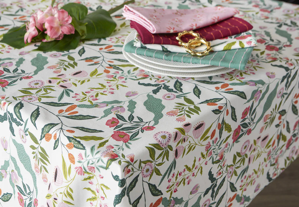 Liana Vine Printed Tablecloth (Various Sizes) | Design Imports
