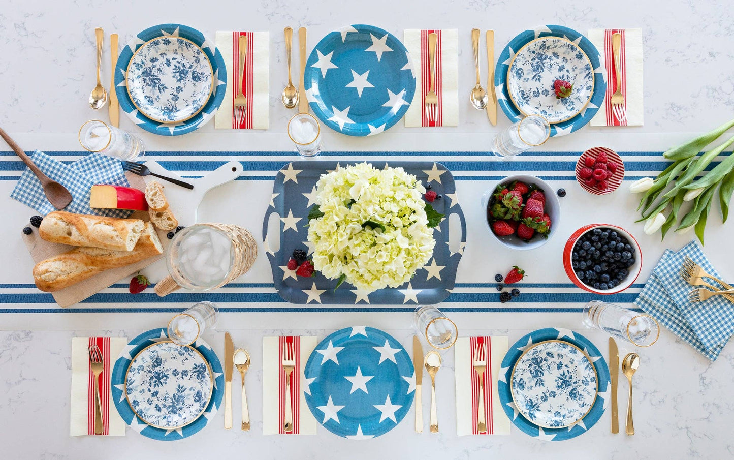 Hamptons Paper Table Runner | My Mind's Eye