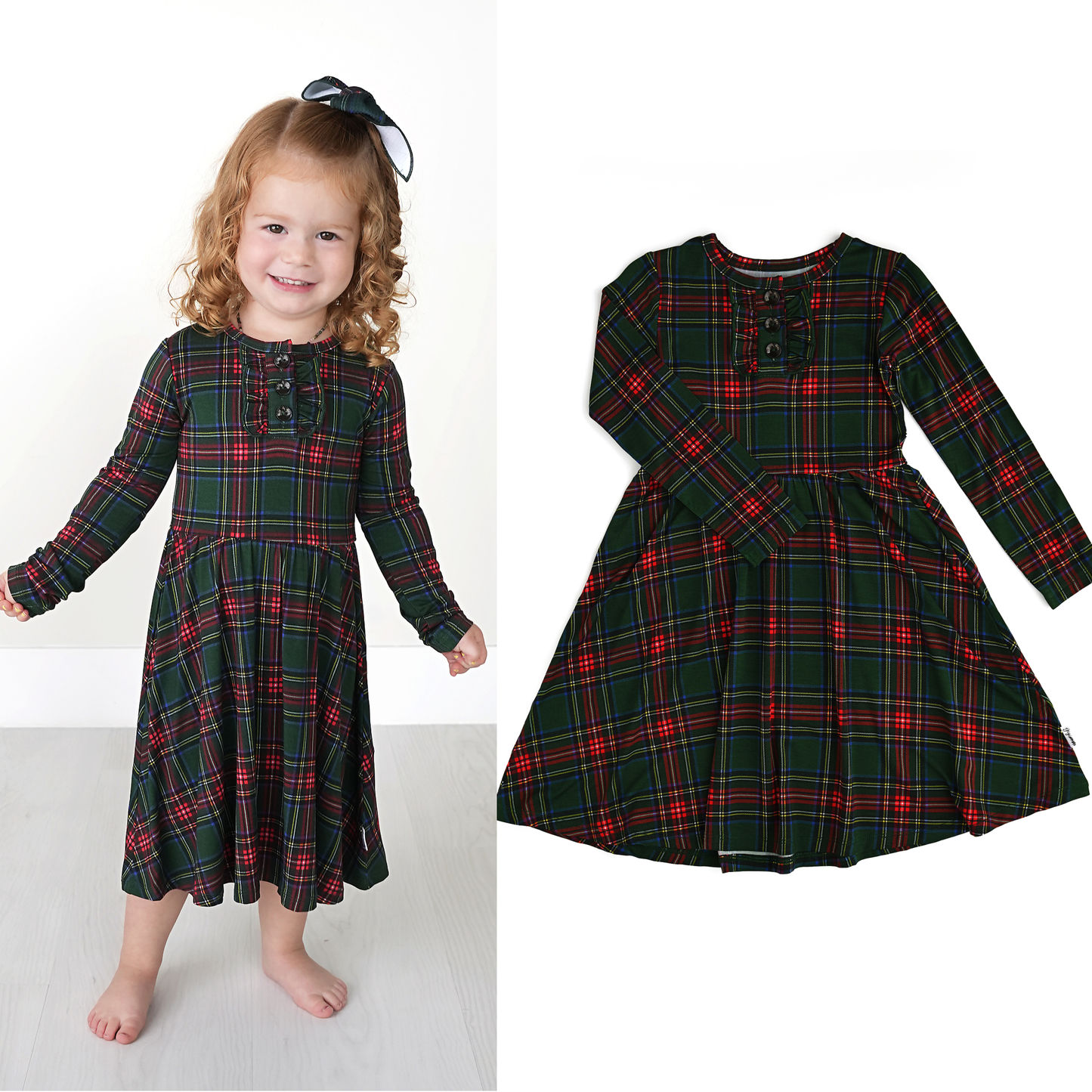 Kane Tartan Bamboo Dress | Gigi & Max