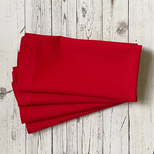 Fiery Red Cotton Napkin (Set of 4) | Mahogany