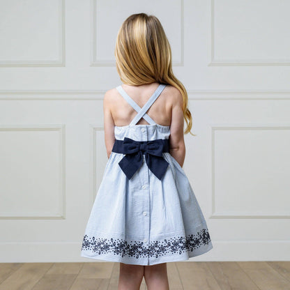 Blue Seersucker Organic Sundress | Hope and Henry