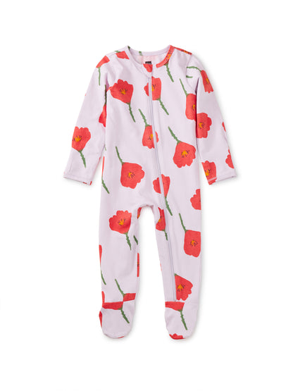 Baby Footed Zip Front Romper (Various Prints and Sizes) | Tea Collection