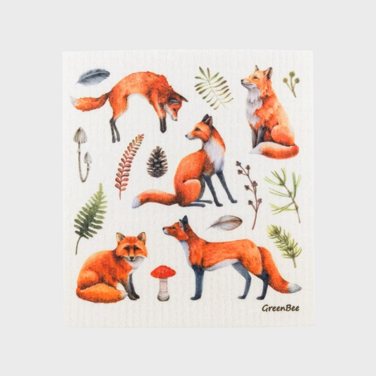 Fox Swedish Dishcloth | Green Bee Towels