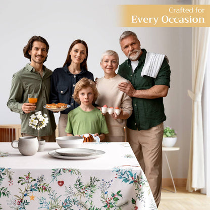 Holly Time Cotton Tablecloth (Various Sizes) | Maison d'Hermine