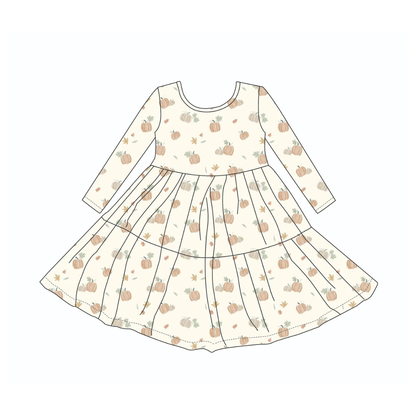 Bamboo Pumpkin Twirl Dress | Emi Lei