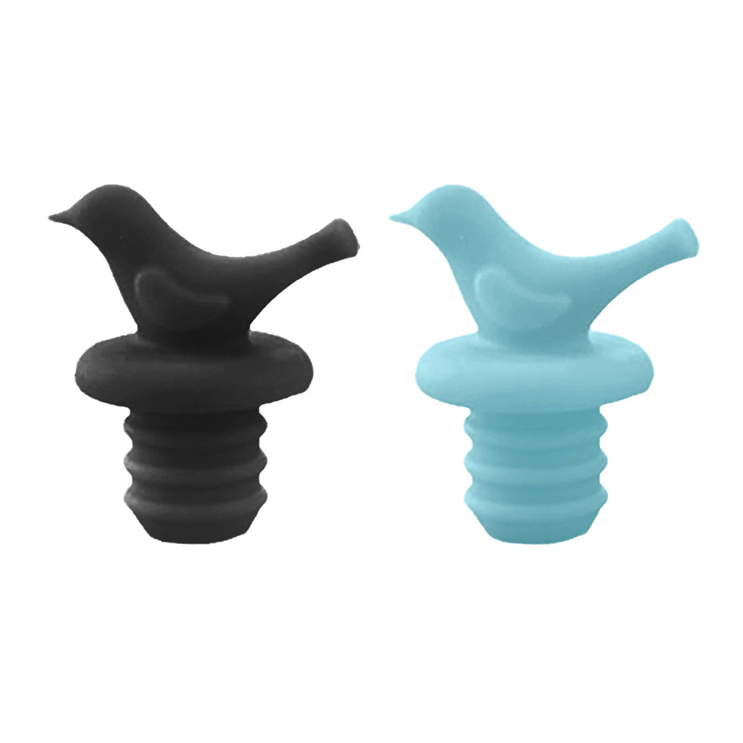 Little Bird Silicone Bottle Stopper Set of 2 | Oggi