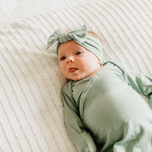 Briar Newborn Knotted Gown |Copper Pearl
