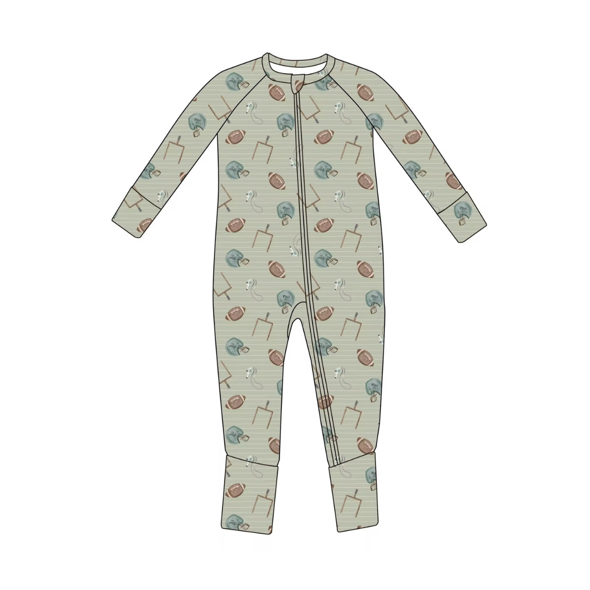 Bamboo Convertible Football Romper | Emi Lei