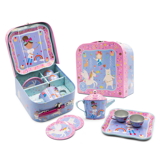 Rainbow Fairy 7pc Tin Tea Set | Floss & Rock