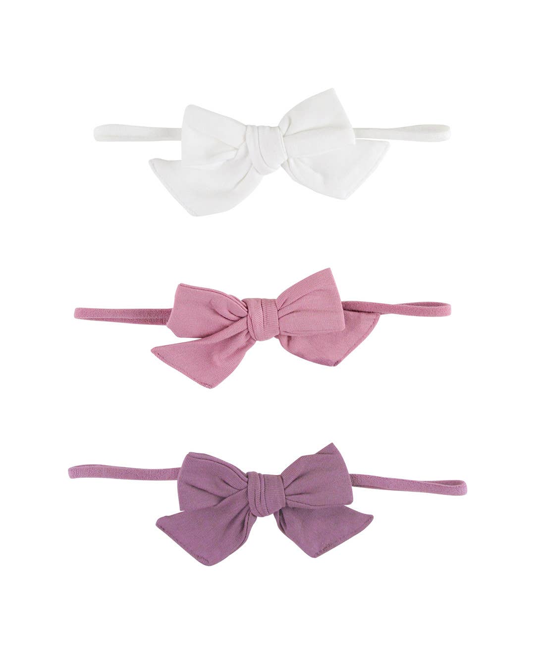 Pink 3-Pack Bow Headbands | RuffleButts + RuggedButts