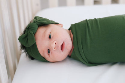 Alder Knit Headband Bow | Copper Pearl