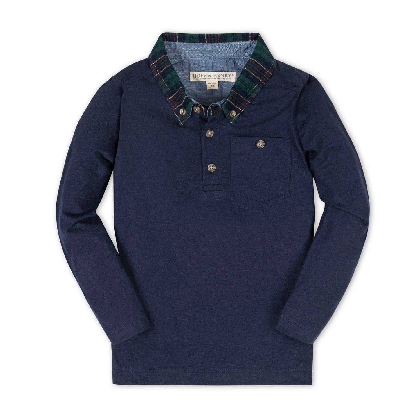 Organic Long Sleeve Polo | Hope & Henry