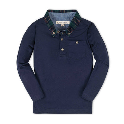 Organic Long Sleeve Polo | Hope & Henry